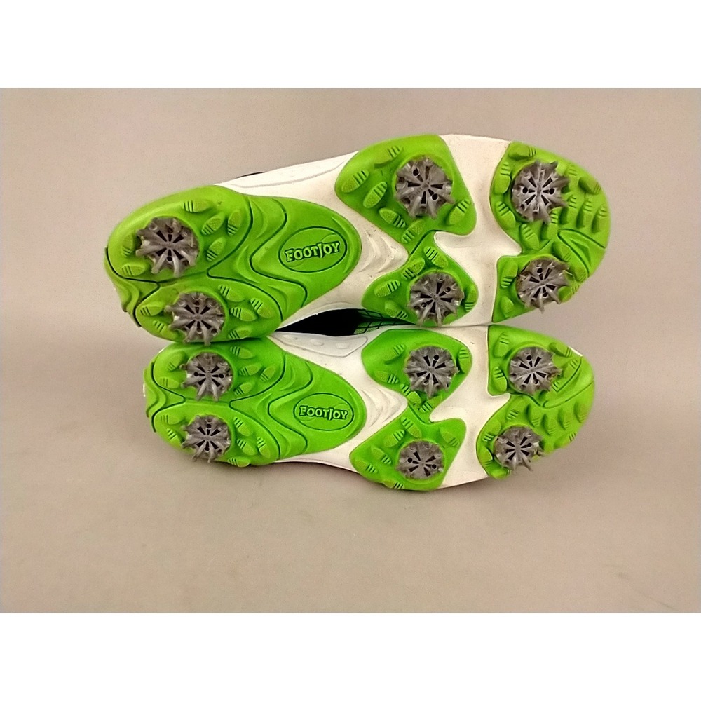 FootJoy Freestyle Golf Shoes Mens 5 Navy‎ Blue Electric Green Cleated 45098 - Picture 6 of 14